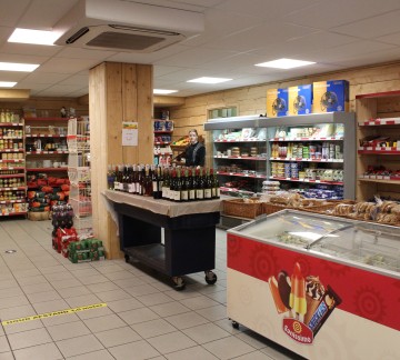 Overzicht supermarkt